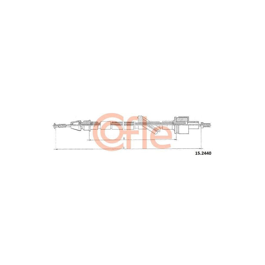 Cofle 15.2440 Clutch Cable for Ford Transit