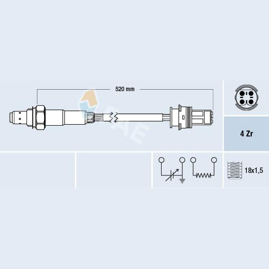 FAE AE77335 Lambda Sensor