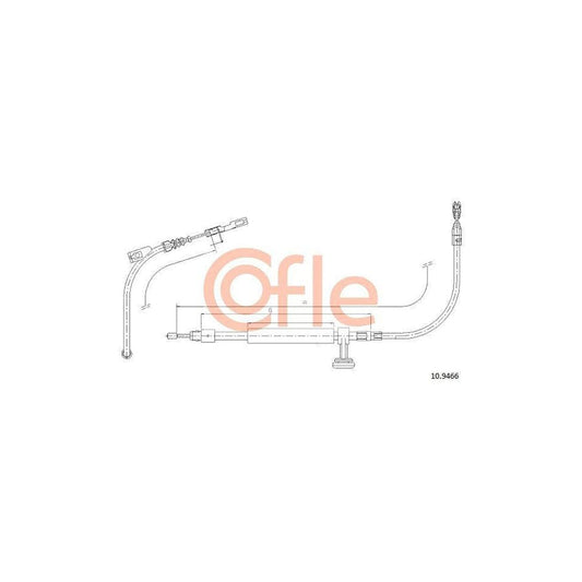 Cofle 92.11.0637 Throttle Cable for VW Transporter