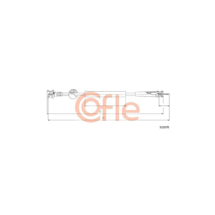 Cofle S21070 Speedometer Cable for Peugeot 605 Saloon