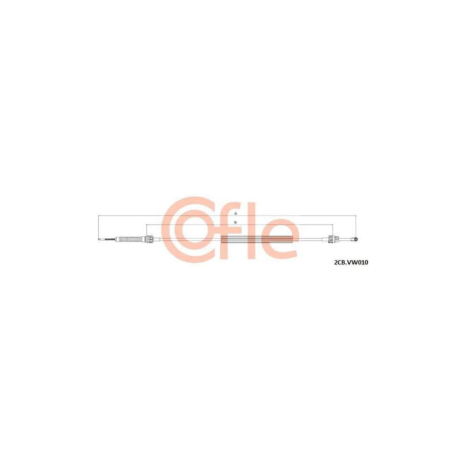 Cofle 92.2Cb.Vk010 Cable, Manual Transmission for VW Caddy