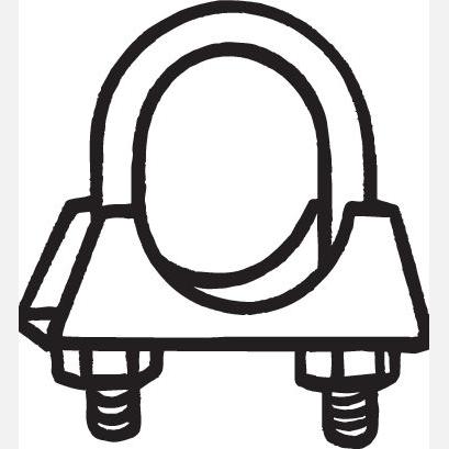 BOSAL BOS250-854 Exhaust System Clamping Piece