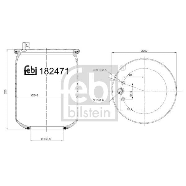 FEBI FE182871 Air Suspension Bellow