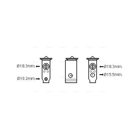 AVA COOLING MT1250AVA Air Conditioning Expansion Valve