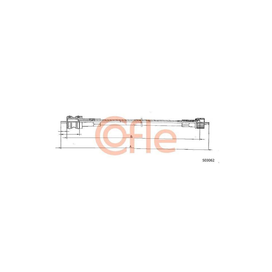 Cofle 92.S03062 Speedometer Cable for Citroen Bx