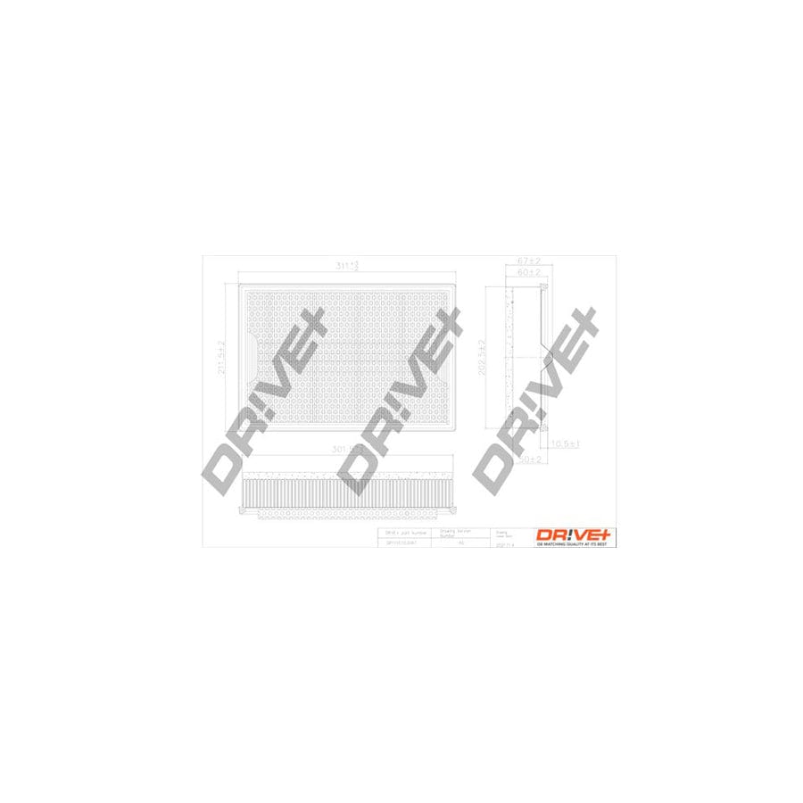 Dr!Ve+ Dp1110.10.0061 Air Filter
