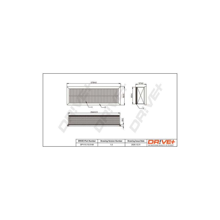 Dr!Ve+ Dp1110.10.0149 Air Filter