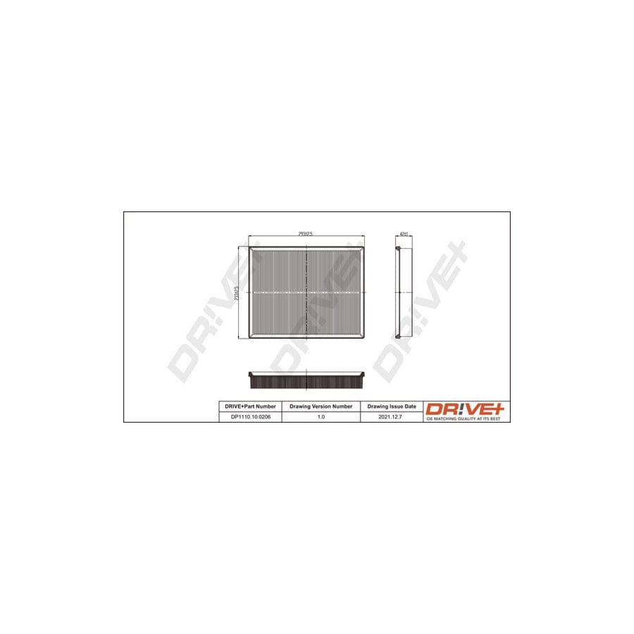 Dr!Ve+ Dp1110.10.0206 Air Filter
