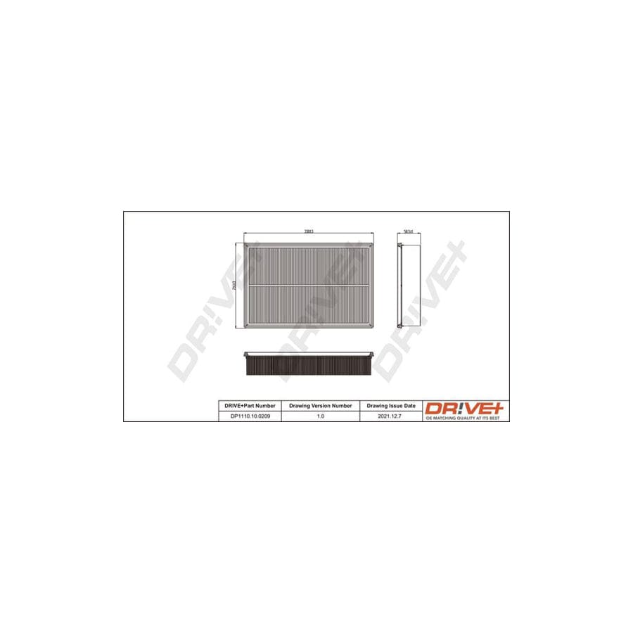 Dr!Ve+ Dp1110.10.0209 Air Filter