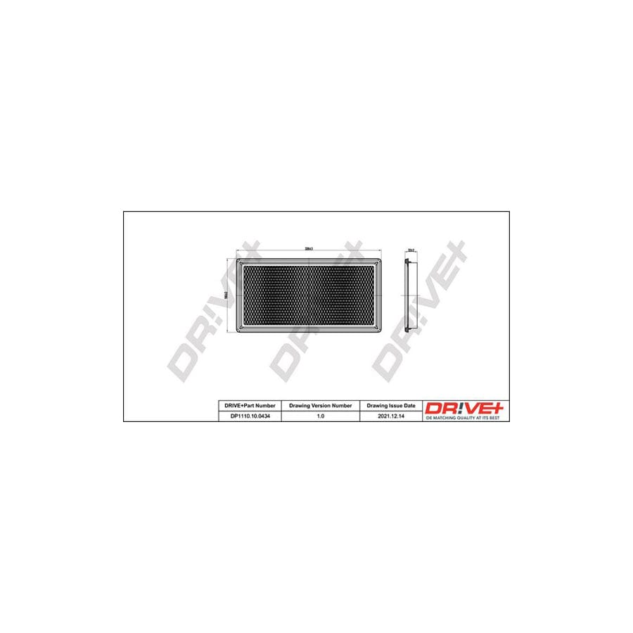 Dr!Ve+ Dp1110.10.0434 Air Filter