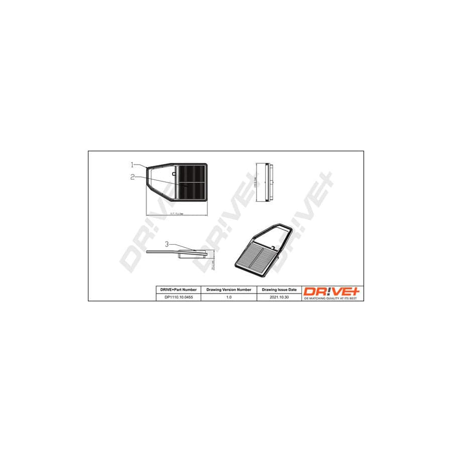 Dr!Ve+ Dp1110.10.0455 Air Filter