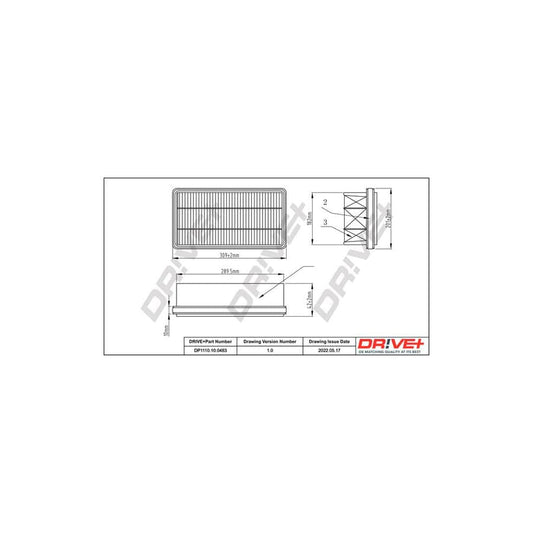 Dr!Ve+ Dp1110.10.0483 Air Filter