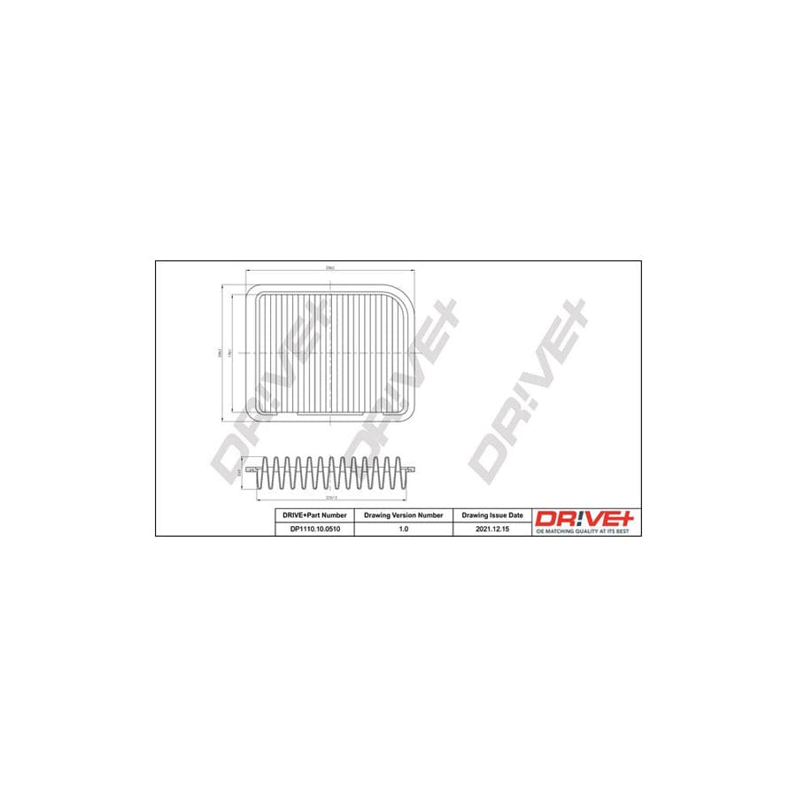 Dr!Ve+ Dp1110.10.0510 Air Filter