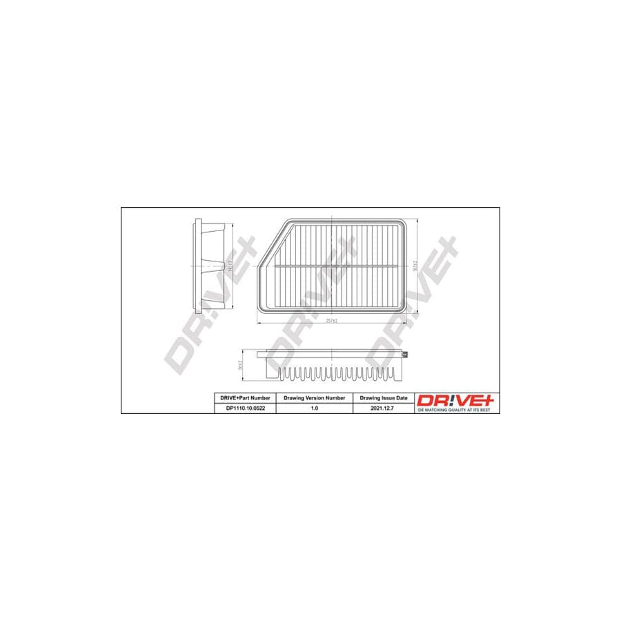 Dr!Ve+ Dp1110.10.0522 Air Filter