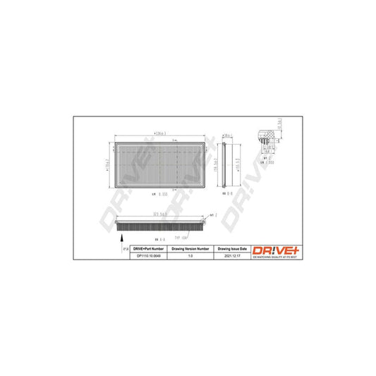 Dr!Ve+ Dp1110.10.0649 Air Filter