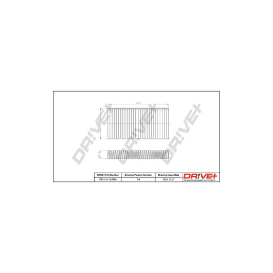 Dr!Ve+ DP1110.12.0349 Pollen Filter For Chrysler Pt Cruiser