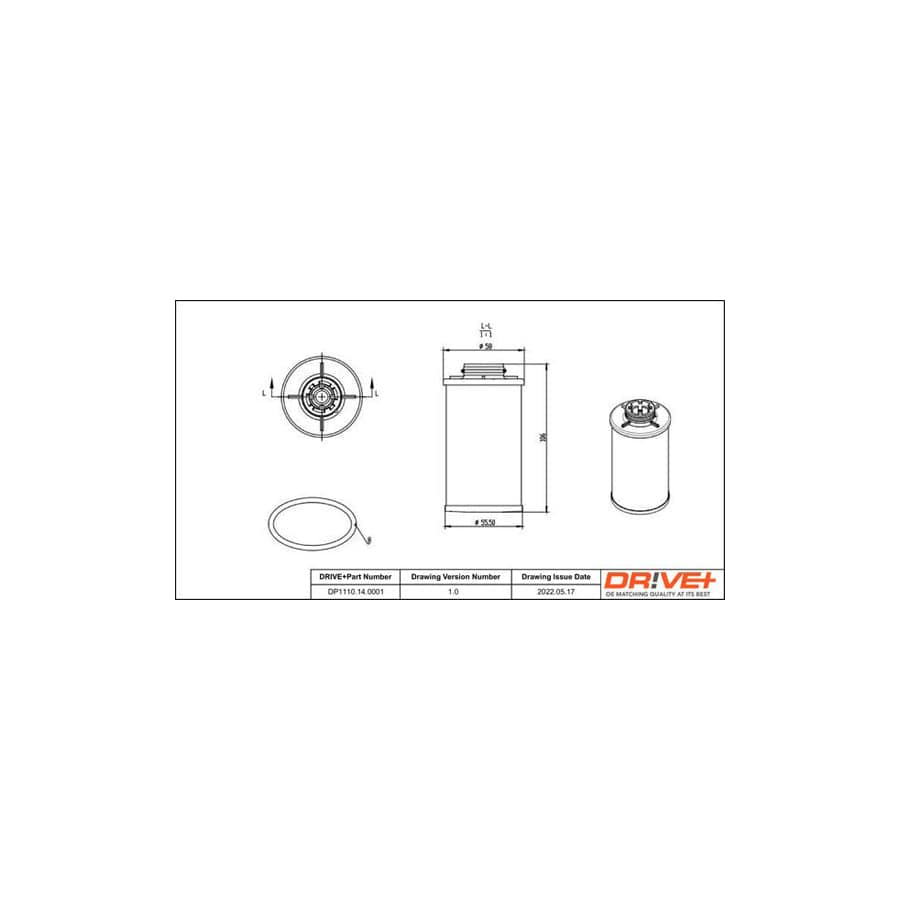 Dr!Ve+ Dp1110.14.0001 Hydraulic Filter, Automatic Transmission