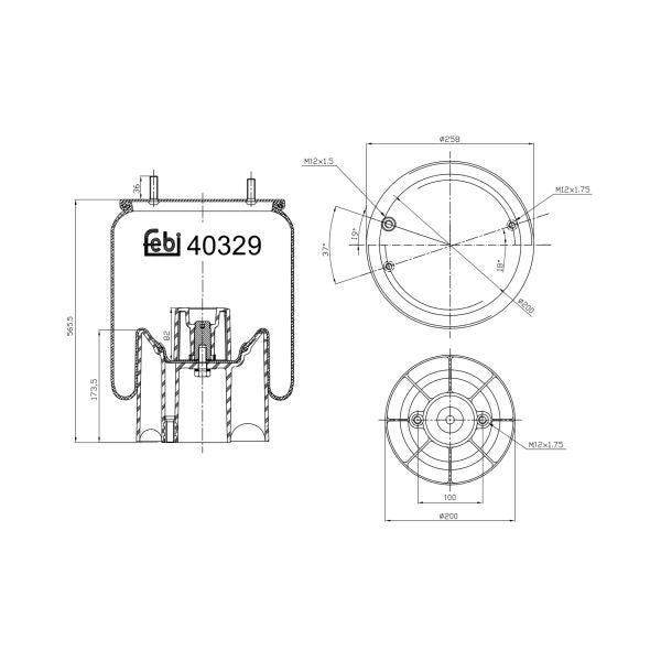 FEBI FE40329 Air Suspension Bellow