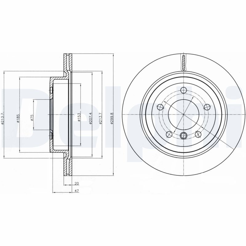 DELPHI BG4223C Brake Disc .