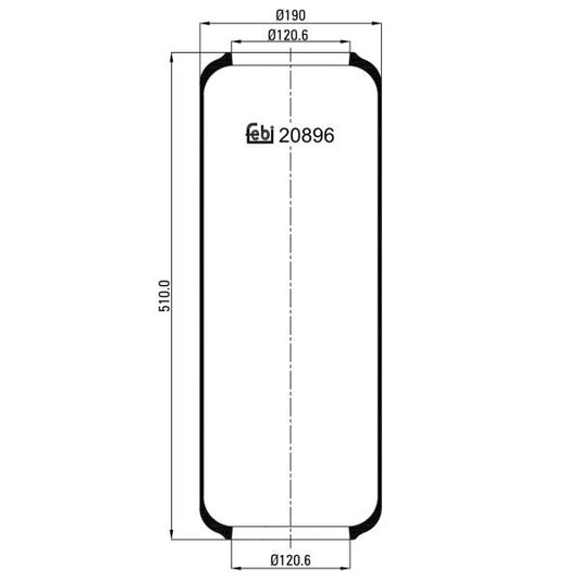 FEBI FE20896 Air Suspension Bellow