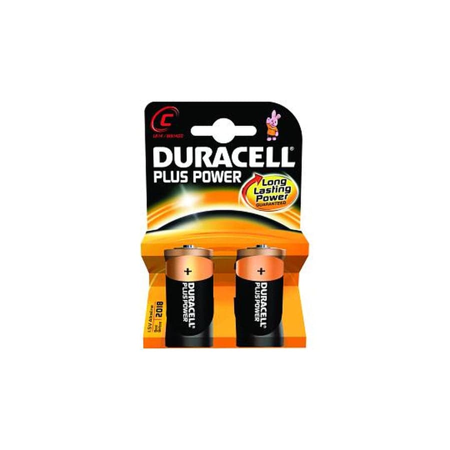 Duracell MN1400B2 (C) Plus Power (Card of 2)