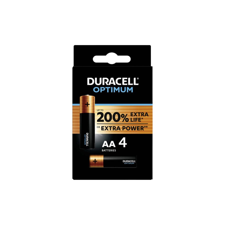 Duracell MN1500B4 (AA) 4pk OPTIMUM (Card of 4)