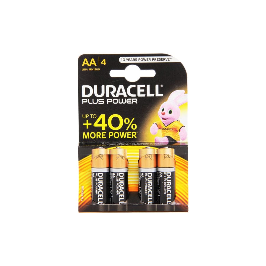 Duracell MN1500B4 (AA) Plus Power (Card of 4)