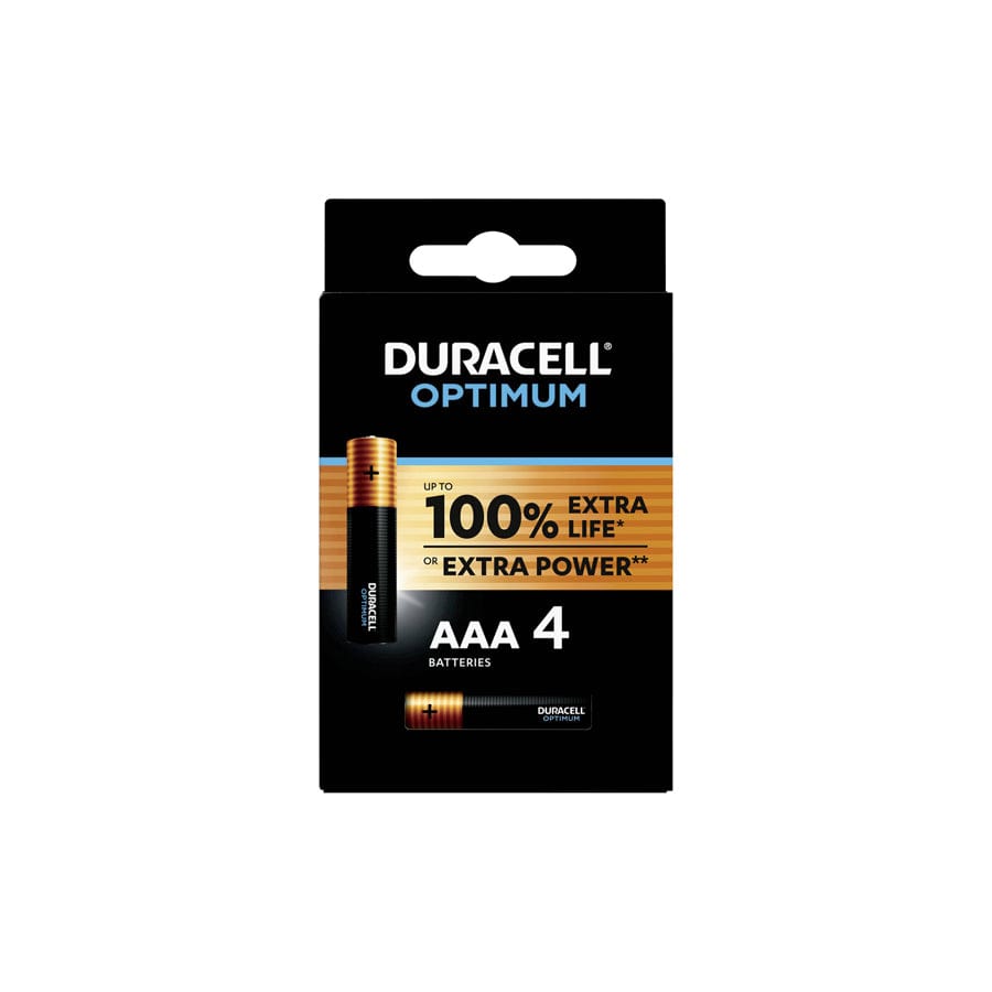 Duracell MN2400B4 (AAA) 4pk OPTIMUM (Card of 4)