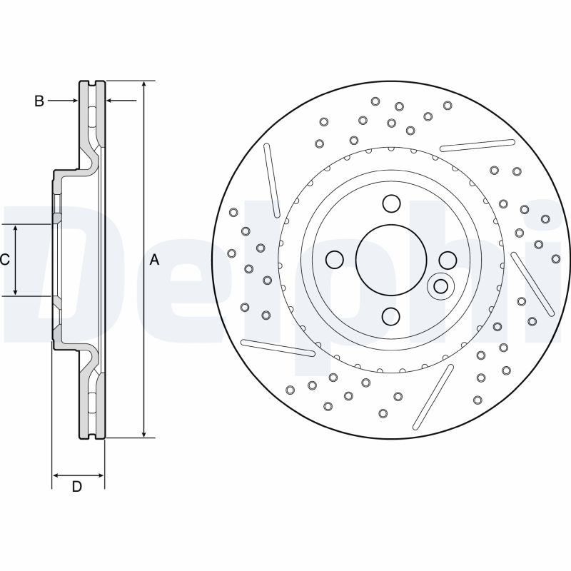 DELPHI BG4789C Brake Disc .