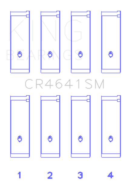 King Engine Bearings Suzuki J24B (Size STD) Rod Bearing Set