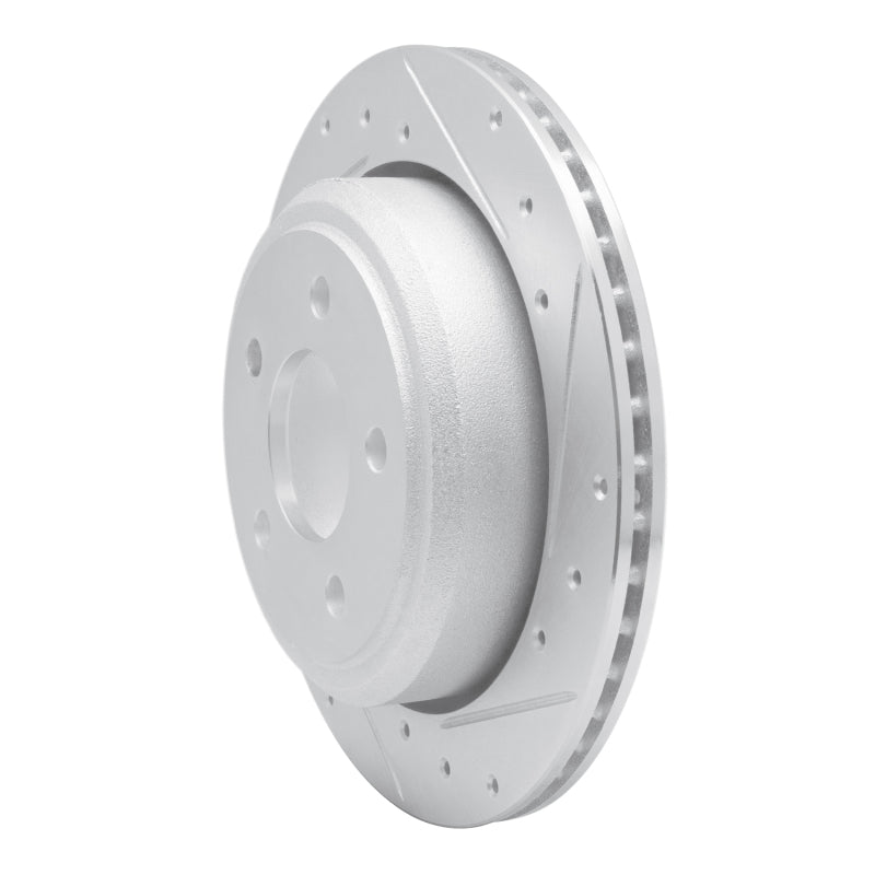 R1 Concepts R1 10-11 Ford Ranger (USA/Canada) Rear Right Drilled & Slotted Silver Brake Rotor