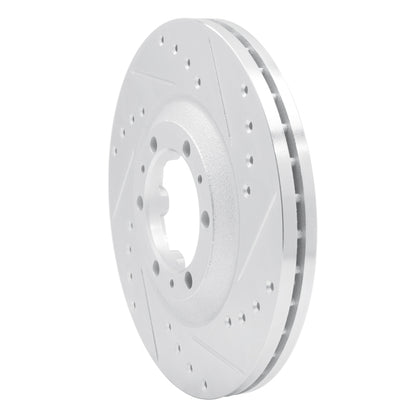 R1 Concepts R1 92-02 Acura SLX Front Right Drilled & Slotted Silver Brake Rotor