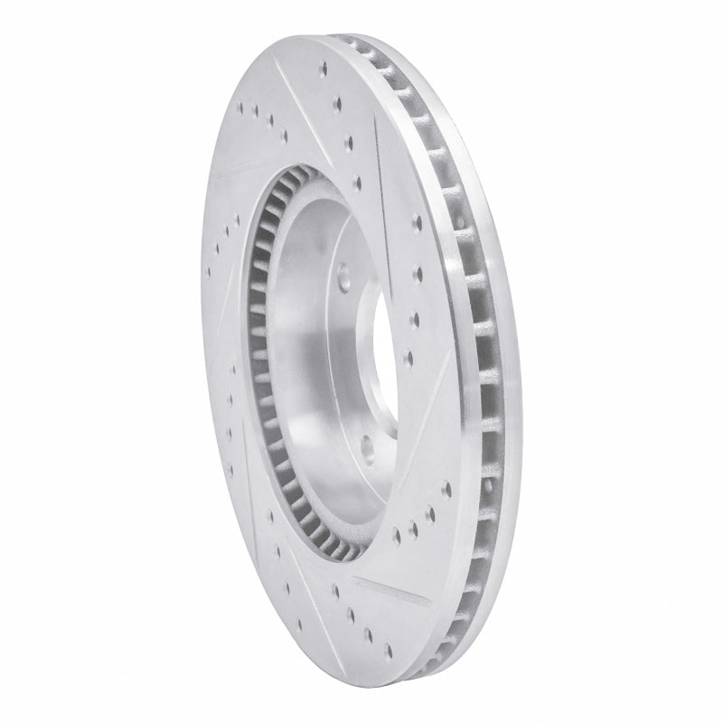 R1 Concepts R1 02-06 Hyundai SONATA Front Left Drilled & Slotted Silver Brake Rotor