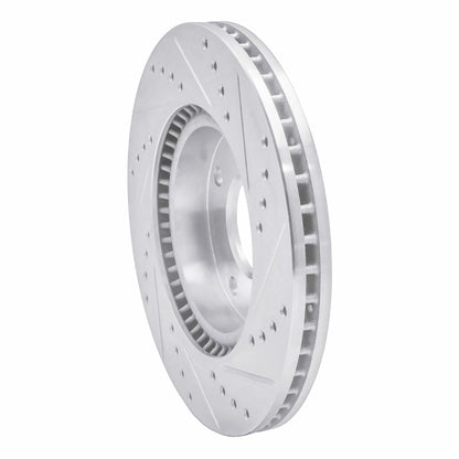 R1 Concepts R1 02-06 Hyundai SONATA Front Left Drilled & Slotted Silver Brake Rotor