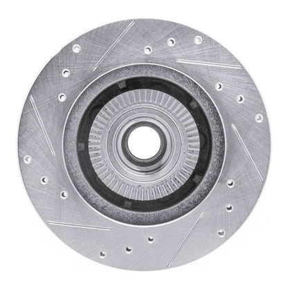 R1 Concepts R1 91-94 Ford Explorer Front Right Drilled & Slotted Silver Brake Rotor