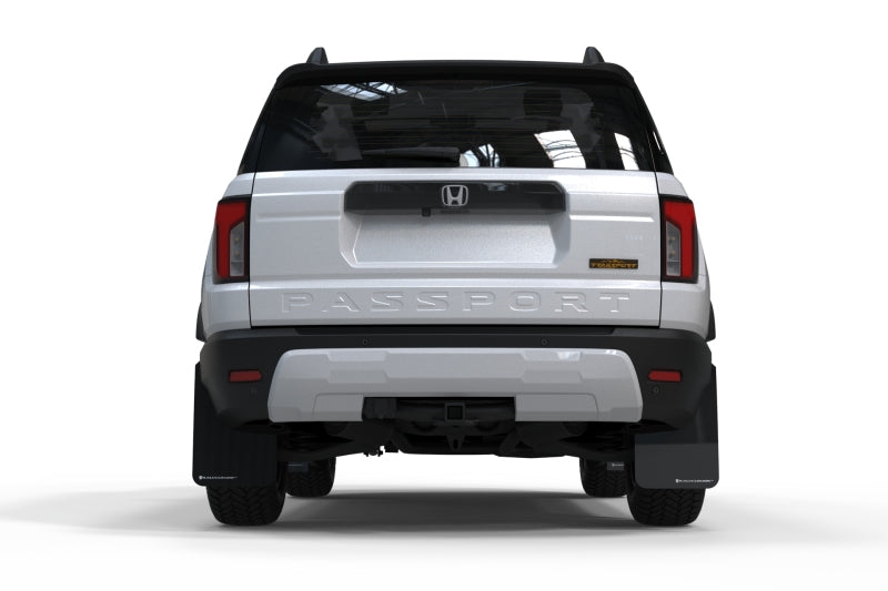 Rally Armor 2026 Honda Passport Black UR Mudflap - Metallic Black Logo