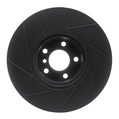 R1 Concepts R1 16-18 BMW X4 Left Front Slotted Black Brake Rotor