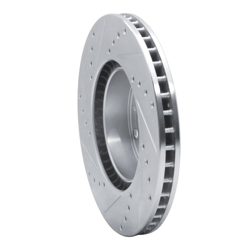 R1 Concepts R1 91-95 Volvo 740 Front Right Drilled & Slotted Silver Brake Rotor