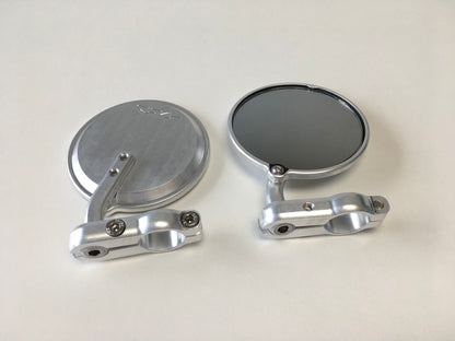 CRG Constructors CRG Hindsight Folding 3 in. Round Bar-End Mirror Right - Silver