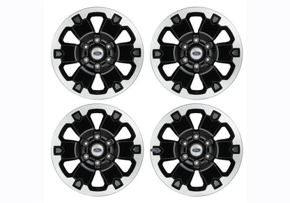 Ford Racing 19-21 Ranger 18x8in 4 Wheel Kit w/TPMS - Gloss Black w/ Machined Face