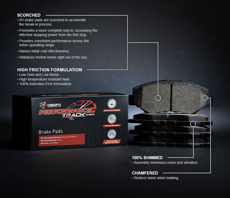 R1 Concepts R1 08-09 Volvo S60 T5 Front Track/Street Brake Pads