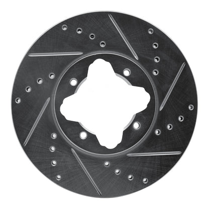 R1 Concepts R1 92-98 Acura Vigor Front Right Drilled & Slotted Silver Brake Rotor