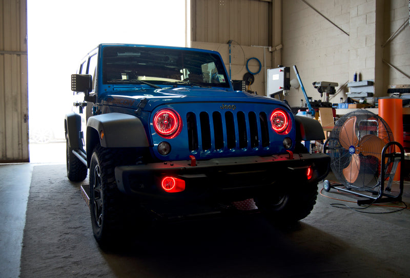 ORACLE Lighting Oracle Jeep Wrangler JK 07-17 LED Waterproof Halo Kit - ColorSHIFT w/ BC1 Controller