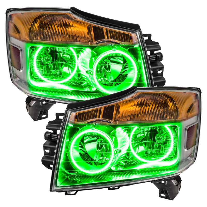 ORACLE Lighting Oracle Nissan Titan 08-15 Halo Kit - ColorSHIFT w/ Simple Controller