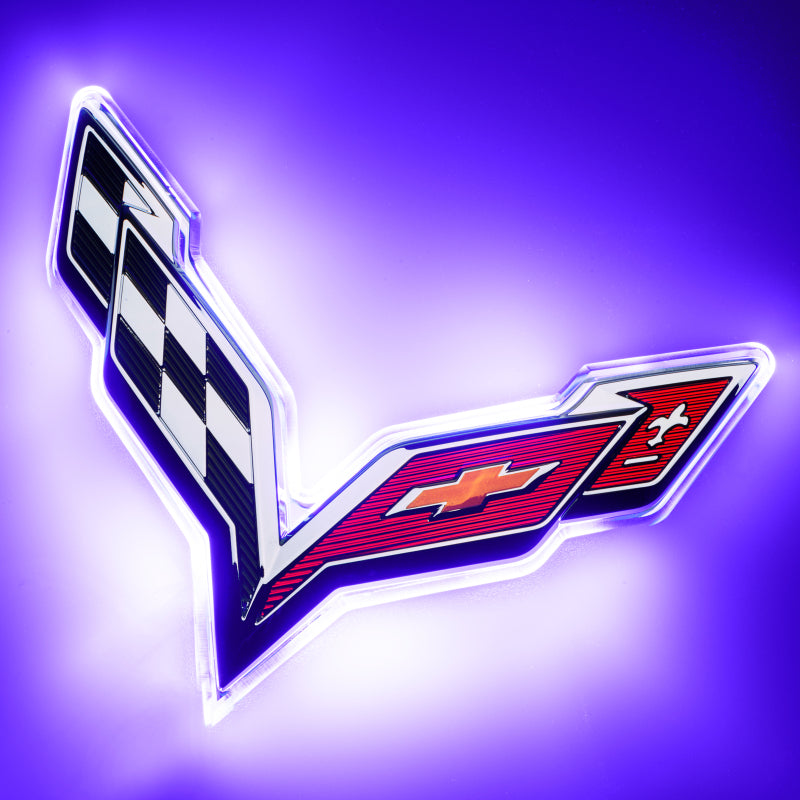 ORACLE Lighting Oracle Corvette C7 Rear Illuminated Emblem - Dual Intensity - UV/Purple