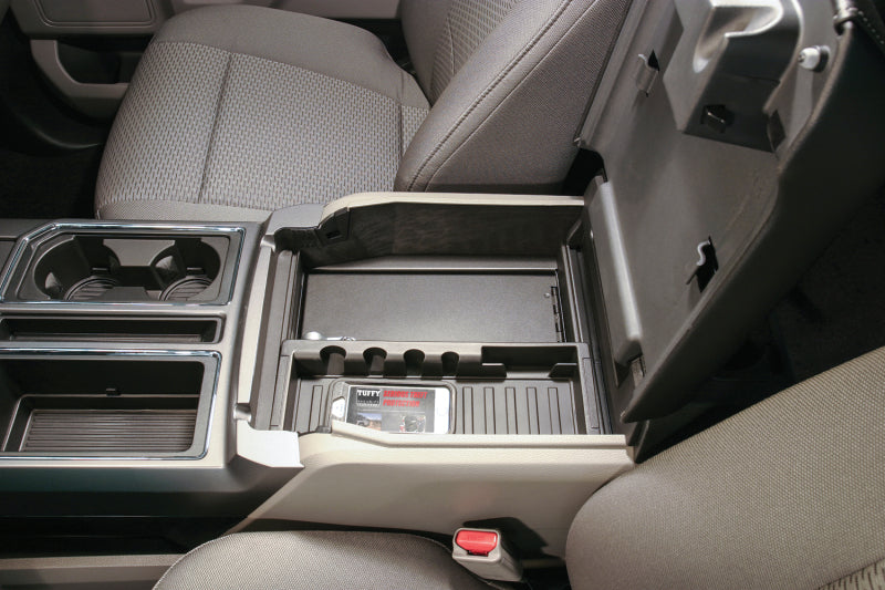 Tuffy Products Tuffy Console Safe W/ Key Lock For Ford Fseries Flow Thru Console