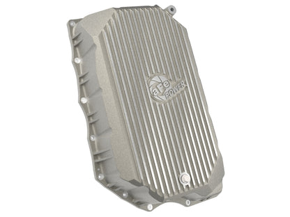 aFe GM Diesel Trucks 20-25 V8-6.6L L5P POWER Street Series Transmission Pan Raw w/ Machined Fins
