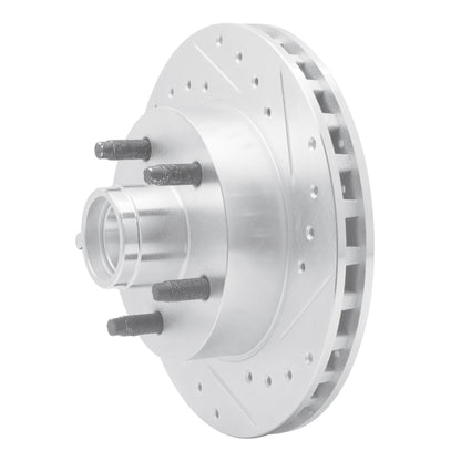 R1 Concepts R1 95-97 Ford Ranger (USA/Canada) Front Right Drilled & Slotted Silver Brake Rotor