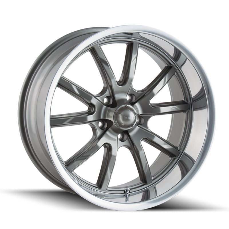 Ridler Wheels Ridler 650 17x7 / 5x114.3 BP / 0mm Offset / 83.82mm Hub Gloss Grey Polished Wheel