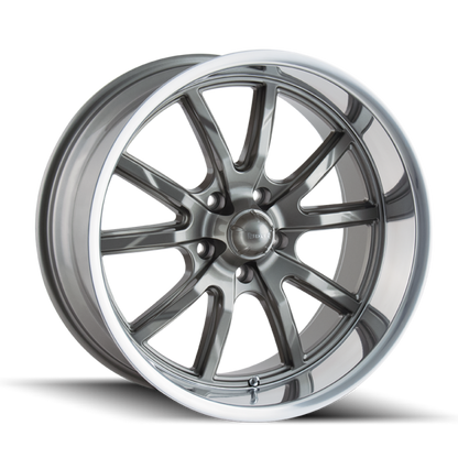 Ridler Wheels Ridler 650 20x8.5 / 5x127 BP / 0mm Offset / 83.82mm Hub Gloss Grey Polished Wheel
